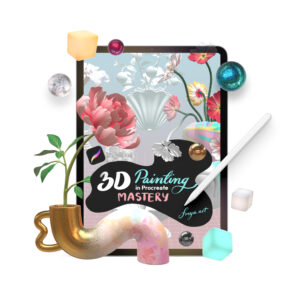 3D Painting in Procreate Mastery คอร์สเพ้นท์โมเดล 3 มิติ บน Procreate