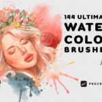 Best Watercolor Brushes Procreate | 144 Brushes For Procreate Watercolor