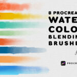 Blending Brush Procreate | 8 Procreate Watercolor Blending Brushes Procreate Procreate Procreate