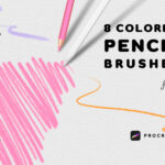 Pencil Brush For Procreate | 8 Procreate Colored Pencil Brushes