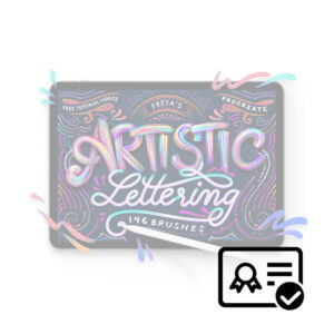 Commercial license for Freya's Artistic Lettering Brush set