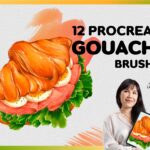 Gouache Brush Procreate | 12 Procreate Gouache Brushes