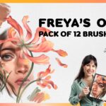 Oil Brushes Procreate | Freya's Oil Pack of 12 Brushes