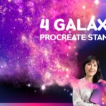 Galaxy Brushes Procreate | 4 Galaxy Procreate Stamps