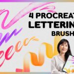 Procreate Script Brushes | 4 Procreate Lettering Brushes