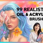Procreate Acrylic Brush | 99 Oil & Acrylic Brushes for Procreate